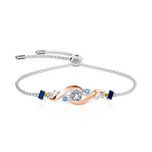 สร้อยข้อมือแฟชั่นหลากสีสันรูปดาวและพระจันทร์ Jeulia Luna Astra - Product Image 1