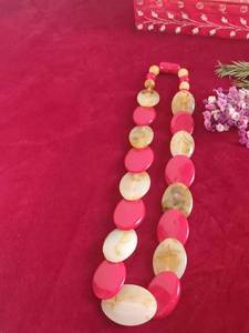 สร้อยคอเรซินหนาชุดเครื่องประดับลูกปัดสร้อยคอสไตล์คอโช้คเกอร์ Mala แบบหนาพร้อมต่างหูสำหรับผู้หญิงเด็กผู้หญิง - Product Image 5