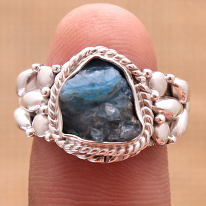 925 Sterling Silver Fine <b>Ring</b> <b>for</b> <b>Women</b> Ethiopian Opal Tanzanite Rough Gemstone <b>Fashion</b> Jewelry Gift <b>for</b> Her - Product Image 5