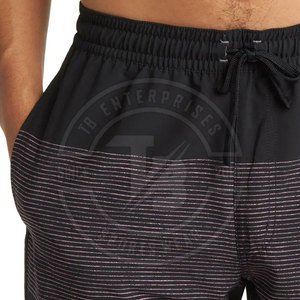 Shorts de Baño Casuales de la Mejor Calidad, 100% Algodón, Cintura Media, Secado Rápido, Transpirables, para Uso Diario, Diseño Sólido, Cierre con Cordón - Product Image 5