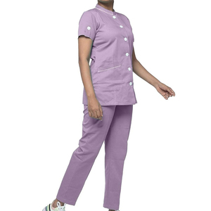 Venta caliente OEM Hospital de manga corta Enfermera Fig Scrubs Uniformes Conjuntos Personalizado Scrubs Traje Hospital Uniformes Médico Enfermería Scrub - Product Image 4