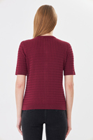 Cárdigan Elegante de Manga Corta para Mujer, Cómodo, Transpirable, de Punto Acanalado, Corte Ajustado, con Botones, Top de Punto para Verano, Estilo Moderno para Damas