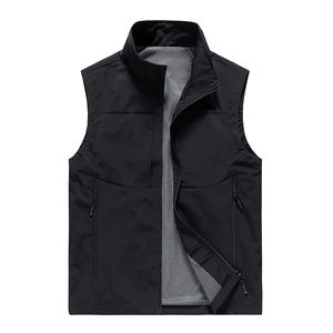 Chaleco deportivo transpirable de poliéster 100% para hombre, ropa deportiva ligera de secado rápido sin mangas para gimnasio, correr al aire libre - Product Image 3