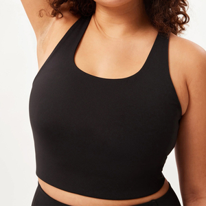 Sujetador Deportivo de Alta Calidad para Mujer, Top Corto Deportivo Simple para Correr, Ropa Deportiva sin Espalda con Tirantes, Sujetador de Yoga con Abertura Frontal, Talla XL - Product Image 5