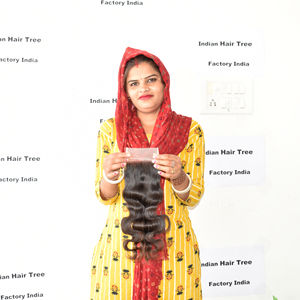 Cheveux humains indiens Temple produit en gros Remy vierge non chimiques non transformés 4*4 fermeture cuticule aligné Extensions de cheveux - Product Image 1