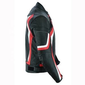 Veste de moto en cuir pour homme Vêtements imperméables pour homme Veste de moto de course en cuir pour homme - Product Image 4