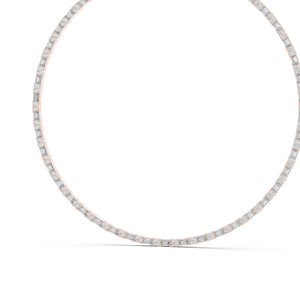 สร้อยคอเพชรแล็บโกรว์ 18.446 กะรัต ทรงกลมและทรงบาแกตต์ ทอง 18KT, 14KT, 18KT  ทองคำขาว ทองคำเหลือง ทองคำโรสโกลด์ หรูหรา สวยงาม - Product Image 1