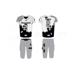 Uniforme de football américain personnalisé de haute qualité, sublimé, court, respirant, séchage rapide, tissu polyester et élasthanne, national - Product Image 3