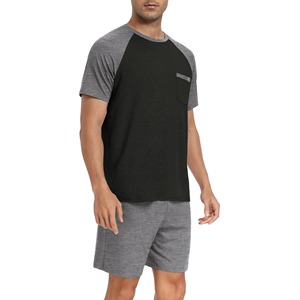 Nuevo conjunto corto de verano Casual personalizado hombres 2 piezas camiseta pantalones cortos Conjunto personalizado algodón camiseta pantalones cortos conjunto - Product Image 4