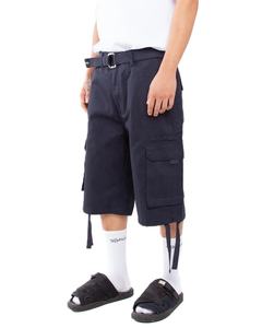 Pantalones Cortos Cargo Holgados de Lona de Pato para Hombre, de Color Liso, de Alta Calidad, con Bolsillos, Estilo Casual Oversize - Product Image 1