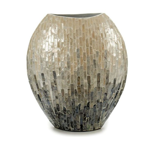 Venta al por mayor de lujo moderno jarrón de mesa de nácar hecho a mano para artículos de decoración del hogar la mejor opción para sala de estar de Vietnam - Product Image 6
