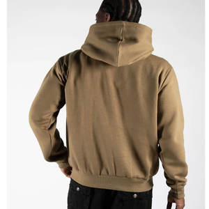 Sudadera con capucha pesada de algodón blanco poliéster - Product Image 5