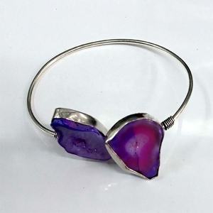 Fashionable <b>Stone</b> <b>Beads</b> Brass Cuf Bangles for Women Partywear Jewellery Available at Bulk Price for Export. - Product Image 3