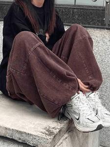 Vente en gros de pantalons cargo en jeans de haute qualité pour femmes pantalons baggy tactiques à 6 poches pantalons cargo empilés pour filles - Product Image 2