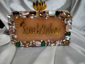 Full Decorative in red color Custom Type Clutch <b>Bag</b> for Women - Product Image 4