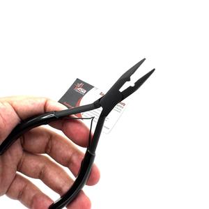 Venta caliente negro mate Micro cuentas prensa alicates logotipo personalizado herramientas de extensión de cabello de acero sostenible alicates de sujeción fuerte - Product Image 3