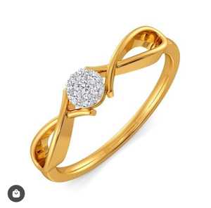 แหวนทองคำ14K ที่มีดีไซน์ไม่เหมือนใครแหวนสวมนิ้วเพชรทรงกลมสำหรับใส่ในห้องแล็บ - Product Image 2