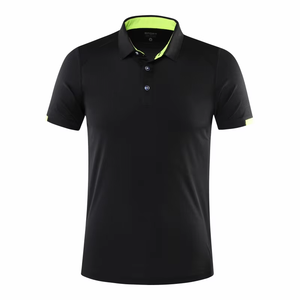 Polo chemises personnalisées décontracté Slim Fit basique conçu coton américain décontracté Simple semi-fermeture éclair à la mode marque haut à manches courtes - Product Image 5