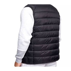 Invierno personalizado transpirable impermeable abajo Puffer chaleco sin mangas chaquetas 2025 invierno ligero para hombres chaleco informal chaqueta - Product Image 2
