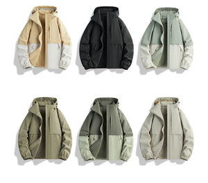 Última moda para hombres, cortavientos ligero, chaqueta deportiva con cremallera, abrigo, prendas de vestir exteriores, chaqueta cortavientos personalizada para ropa de hombre - Product Image 2