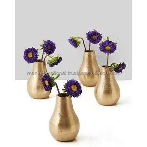 Wohnkultur Garten liefert moderne hohe Spiegel Gold Blumentopf/große Metall boden vasen für 3 Stück Sets Beliebt