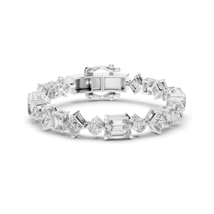 Bracelet tennis en diamants de laboratoire 20,07 CT, diamants CVD VVS-VS-EF, or 18 carats, 14 carats, 10 carats et argent 925, rose, jaune - Product Image 3