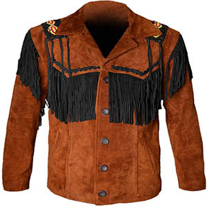 แจ็กเก็ตคาวบอยสไตล์ไฮสตรีทสำหรับผู้ชายมีปกพับลงสำหรับฤดูหนาว - Product Image 5