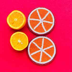 Handmade Beaded <b>Coasters</b> - Boho <b>Drink</b> <b>Coasters</b> with Polyester Backing (4x4 Inch) - Product Image 2