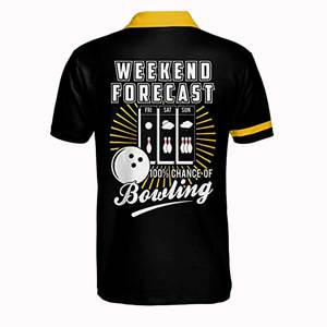 Vente en gros Design Sublimation Impression 100% Polyester Bowling Jersey Graphique Coton Streetwear Chemise de Bowling à manches courtes - Product Image 3