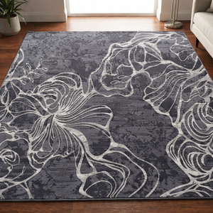 Alfombras y conjuntos de alfombras de área abstractas de lana/seda teñidas a mano y con mechones, ecológicas, antideslizantes, antibacterianas, acolchadas y de pelo medio. - Product Image 2