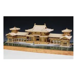 Temple Byodoin Phoenix Hall Japanisches Holz produkt Hochwertiges Modellbau set