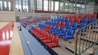 Système de gradins télescopiques modulaires JY-715, gradins rétractables pour stade, arène, école, salle de sport