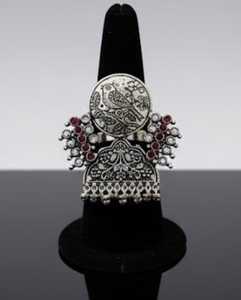 Stylish Oxidized Silver Bird Design Finger Ring Trendy Statement Jewelry for Women Party Wear and Daily Fashion <b>Accessory</b> - Product Image 5