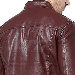 Chaqueta de invierno de cuero de moto de alta calidad diseño personalizado chaqueta de cuero de moto de último estilo - Product Image 5