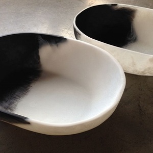 Bol décoratif d'hôtel de luxe fait à la main bol de service en résine époxy de haute qualité caractéristiques écologiques - Product Image 4