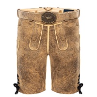 Vente en gros personnalisé élégant bavarois Lederhosen tenue hommes traditionnel allemand Oktoberfest Trachten porter des robes courtes TV inspiré