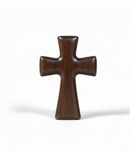 Croix en bois artisanale de qualité supérieure, écologique, décoration religieuse autoportante, symbole de la foi chrétienne pour la maison et l'église - Product Image 6