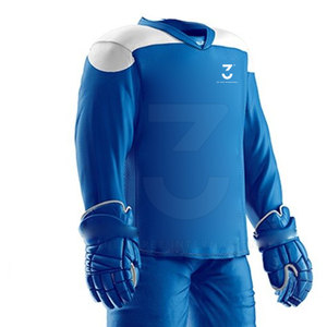 Uniforme de Hockey sobre Hielo Elegante y Transpirable de Alta Calidad, 100% Poliéster, para Hombre, Personalizable, Jersey, Pantalones, Número y Logotipo Personalizados - Product Image 3