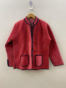 Red Velvet Quilted Full Sleeves Short <b>Jacket</b> Collared Short Blazer Plain Quilted Padded Velvet <b>Jacket</b> <b>Hippie</b> Boho Folk <b>Jacket</b> - Product Image 4
