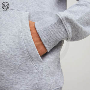 Sweat à capuche léger coupe-vent à séchage rapide en molleton 100% coton tricoté d'hiver sur mesure de haute qualité pour hommes - Product Image 5