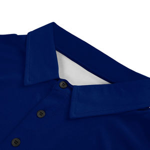 เสื้อยืดโปโลแขนสั้นผ้าฝ้ายปักสีเข้มมีตัวเลือกการพิมพ์ลายย้อมสีล้วนหรูหราสำหรับผู้ชาย - Product Image 4