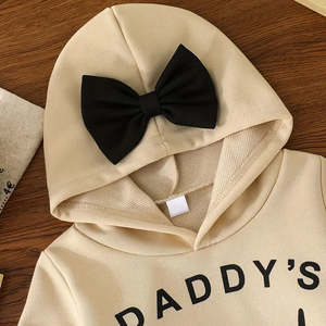 Ligero polar invierno Casual sólido suéter chándal deportes Sudadera con capucha niños traje ropa deportiva traje bebé niña conjuntos de ropa - Product Image 3