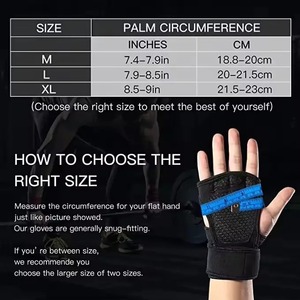 Guantes de cuero de alta calidad para gimnasio, etiqueta personalizada, hechos en fábrica, calidad superior, precio razonable, gran oferta - Product Image 4