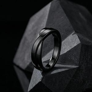 Bague Jeulia moderne noire en argent sterling avec pierre précieuse naturelle - Product Image 5