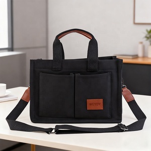 Sac fourre-tout moyen personnalisé, sacs à main écologiques, sac à main rembourré en toile de coton, sac de courses avec logo et sangle réglable - Product Image 6