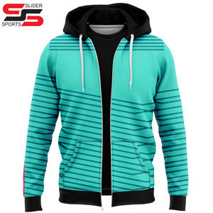 เสื้อฮู้ดมีซิปสำหรับผู้ชายเสื้อฮู้ดโอเวอร์ไซส์พิมพ์ลายซับลิเมชันออกแบบโลโก้ได้ตามต้องการ - Product Image 3