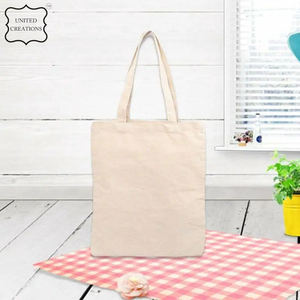 Vente en gros 100% sacs fourre-tout en coton sacs à provisions en coton recyclé de qualité supérieure - Product Image 2