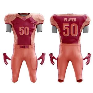 Ventes en gros de tenues de football américain sur mesure, taille et couleur personnalisées, séchage rapide, respirantes, impression numérique, ensembles - Product Image 1