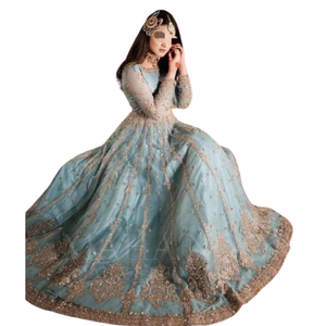 Robes personnalisées pour femmes de créateur Robes de mariage et de soirée Vêtements pakistanais pour femmes Respirant Grande taille Manches longues Adultes - Product Image 3