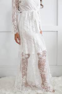 8037 Nuova Vestaglia <span class=keywords><strong>Sexy</strong></span> per <span class=keywords><strong>Sposa</strong></span> e Damigelle, Vestaglia Nuziale Lunga - Product Image 2